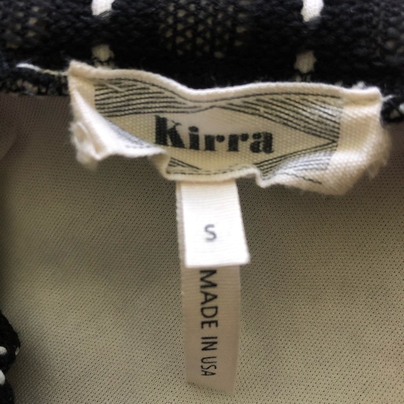 High Waisted Black & White Patterned Skirt - Picture 2 of 2